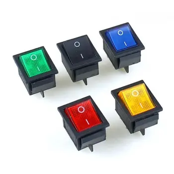 

KCD4 2 Positions 4Pins/ 6 Pins Feets Rocker Switch Power Touch Onoff Switch Ship Type with light 16A 250VAC 20A 125V