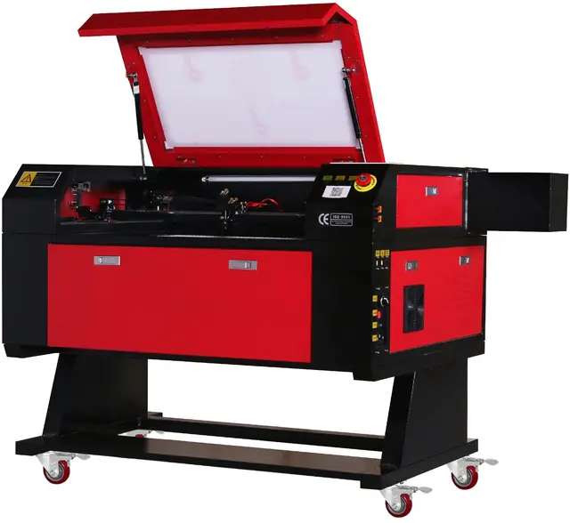 VEVOR Graveur Laser CO2 Machine de Gravure Découpe 80 W Table Travail  500x700 mm