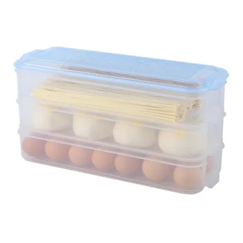 

KitchenAce 1pc Plastic 3 Layer Kitchen Fruit&Vegetable Storage Box Refrigerator Storage&Organize Gagets&Tools Freezer Container