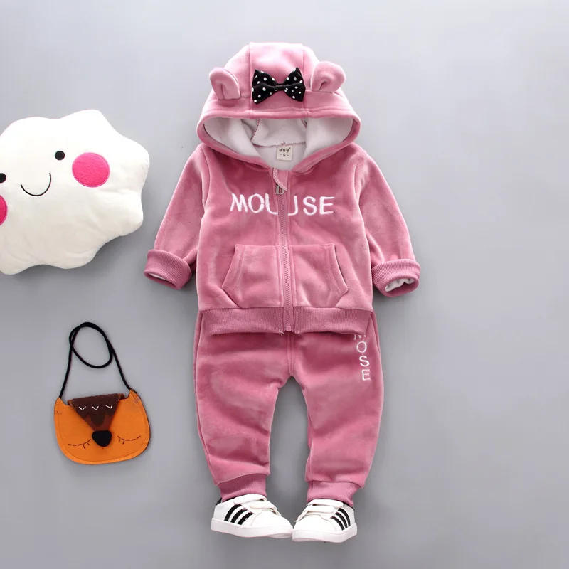 Baby Girls Winter Clothing Set 2020 Toddler Kids Miki Outfits Children