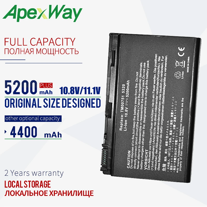 Apexway 11.1V Laptop battery For Acer TravelMate 5710 5720 5720G 5730