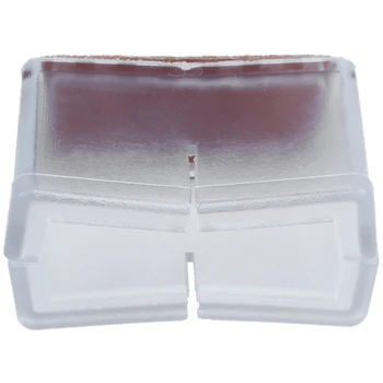 

EASY-Chair Leg Wood Floor Protectors, Chair Feet Glides Furniture Carpet Saver, Silicone Caps with Felt Pads #15, Length 1-7/16i