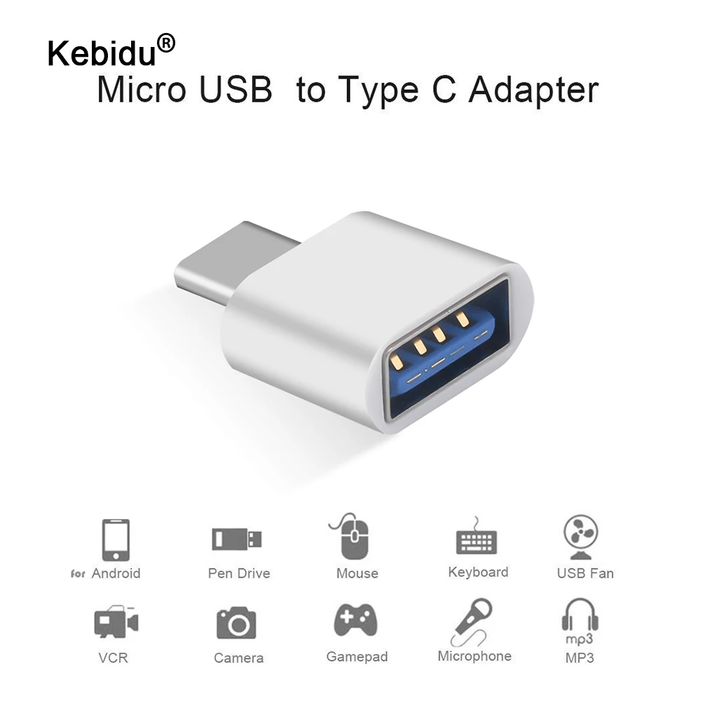 Адаптер kebidu Type-C USB 3 0 кабель OTG Type C USB-C конвертер Мама в папа для телефонов Android |