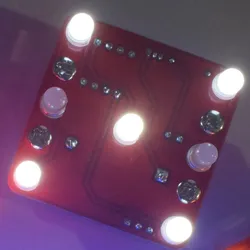 Interactive LED Dice Kit with Breathing Light Effect and Vibration Motor - Durable DIY Electronics (WHITE)