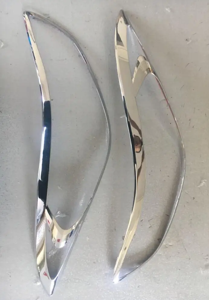 front headlight cover trim for hyundai elantra avante 2012 2013 2014 2015 car accessories abs chrome 2pcs per set