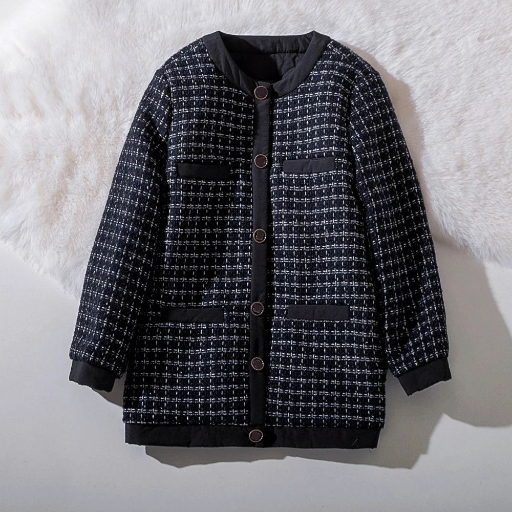 

Cthink 2020 Spring Thin Jacket Parka Women Stylish Street Fashion Stand Collar Regular Thicken Jackets For Woman Solid Dark Blue