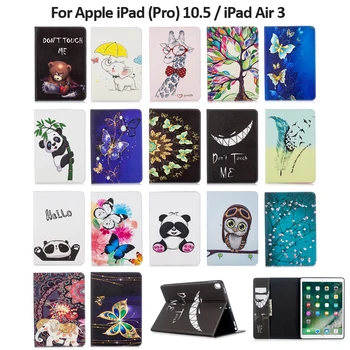 

Funda For iPad Pro 10.5 Case Smart Painted PU Leather Stand Cover Case For iPad Air 3 Air 2019 iPad 10.5 Case Coque + Pen