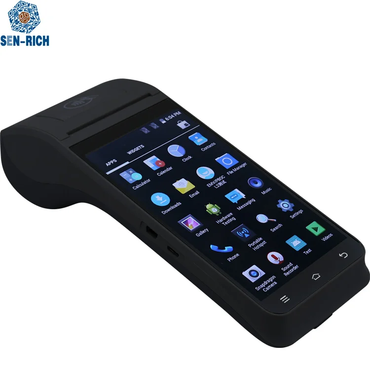 BLACK Бизнес l POS Штрих-код qr-код сканер Ручной Android POS - Цвет: BLACK