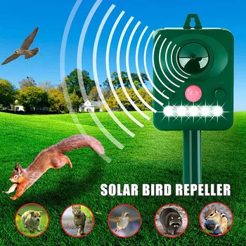 

New Hot Outdoor Solar Powered Pest Repeller Motion Sensor Waterproof Repellent Repels Cat Dog Rabbits Rats SMD66