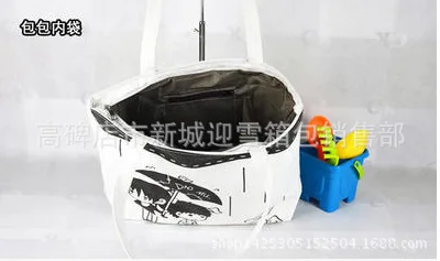 

2015 New Style Canvas Printed Single-shoulder Bag for Women Korean-style Printed Oversized Shopping Bag Baigou Booth Goods