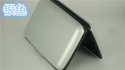 Анти-RFID сканирующий защитный держатель для карт Алюминиевый металлический блокирующий чехол для ID кредитных карт популярный кошелек для кредитных карт# C - Цвет: Silver