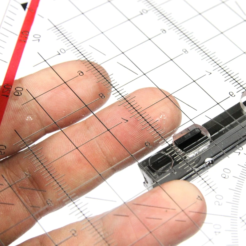Isosceles triangle 20CM hand-drawn triangle board 30CM professional special ruler protractor Woodworking interior drawing design