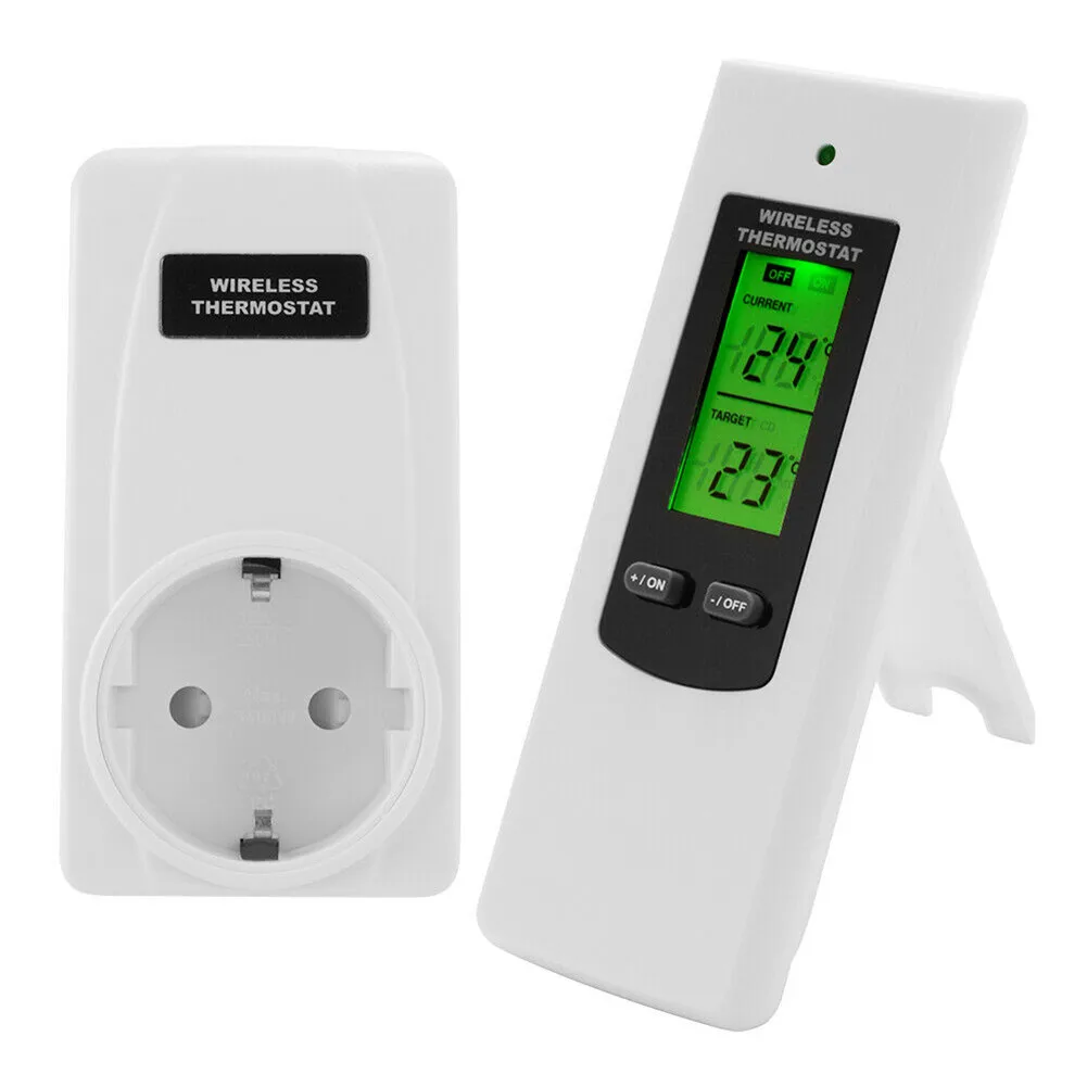 

Wireless Thermostat RF Plug Digital Infrared Heating Temperature Sensor Controller Dropshipping