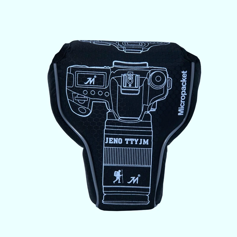 Треугольная Водонепроницаемая Противоударная сумка для камеры, защитная микросумка для объектива Fuji XA3 sony A7 A6500 Canon M5 Nikon D3500 - Цвет: Black