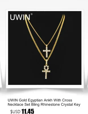 UWIN хип-хоп, кубинский Цепочки и ожерелья цепи Нержавеющая сталь 3 мм 5 мм цвета: золотистый, серебристый длинные Цепочки и Ожерелья ссылка Модные украшения аксессуары 2" 30"