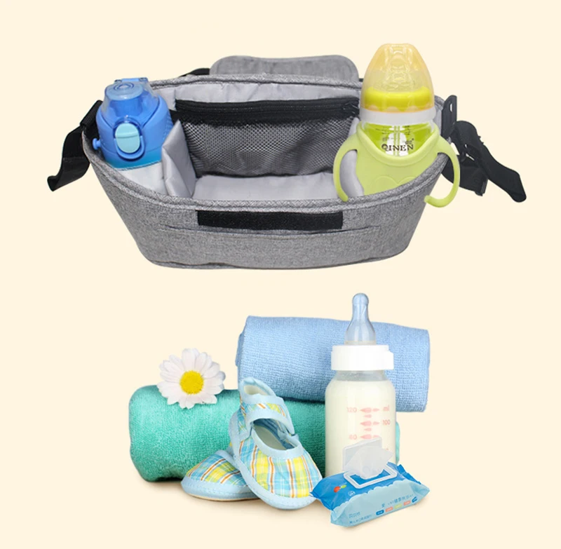 Baby Stroller Organizer Cup Holder Stroller Bag Baby Car Bag Trolley Bag Large Capacity Travel Baby Stroller Accessories Baby Strollers expensive