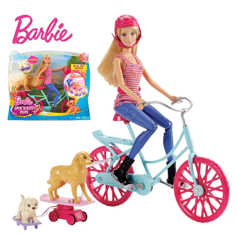 Barbie-Ensemble de jouets originaux pour bébé et nouveau-né, accessoires de  soins pour animaux de compagnie mignons, cadeau éducatif, chien  authentique, bébés filles - AliExpress