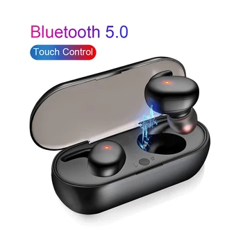 

Bluetooth Earphones True Wireless 5.0 TWS4 in-Ear Earbuds IPX5 Waterproof Mini Headset 3D Stereo Sound Sport Earpiece