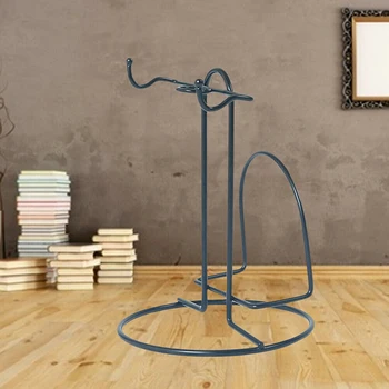 

Multi-Functional Household Coffee Cup Dish Rack & Black Stainless Steel Kitchen Storage Plates Holder