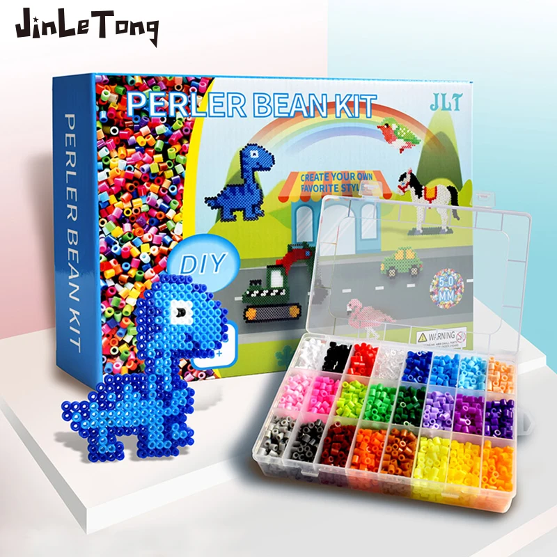 24 colors set Hama Beads Toy Kit 5mm Hama beads 3D Puzzle DIY Toy Kids Handmade Educational Toy Gift 24 colors set Hama Beads Toy Kit 5mm Hama beads 3D Puzzle DIY Toy Kids Handmade Educational Toy Gift