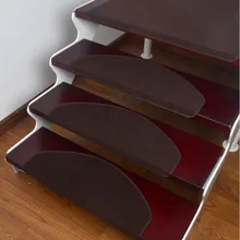  15PCS 55x21 Stair Tread Carpet Mats Self Adhesive Stair Mat Stair Mat Anti-Skid Step Rugs Safety Mute Floor Mats Indoor Warm Pad 