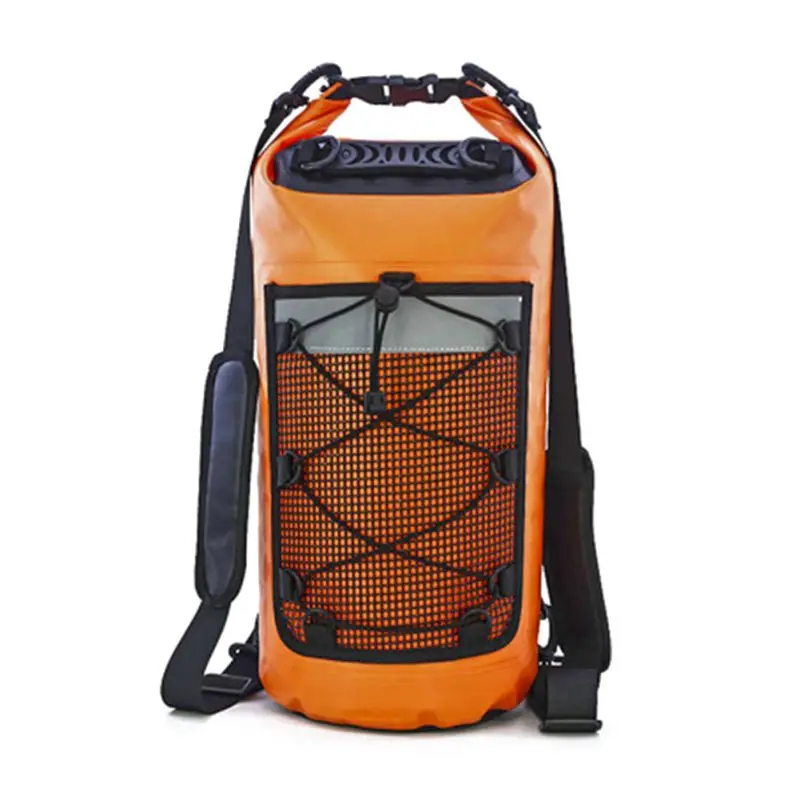 Orange S 10L/20L 10L/20L Водонепроницаемый сухой мешок для хранения мешок Открытый спорт каяк рафтинг сумки для плавания путешествия рюкзак - Цвет: Orange S