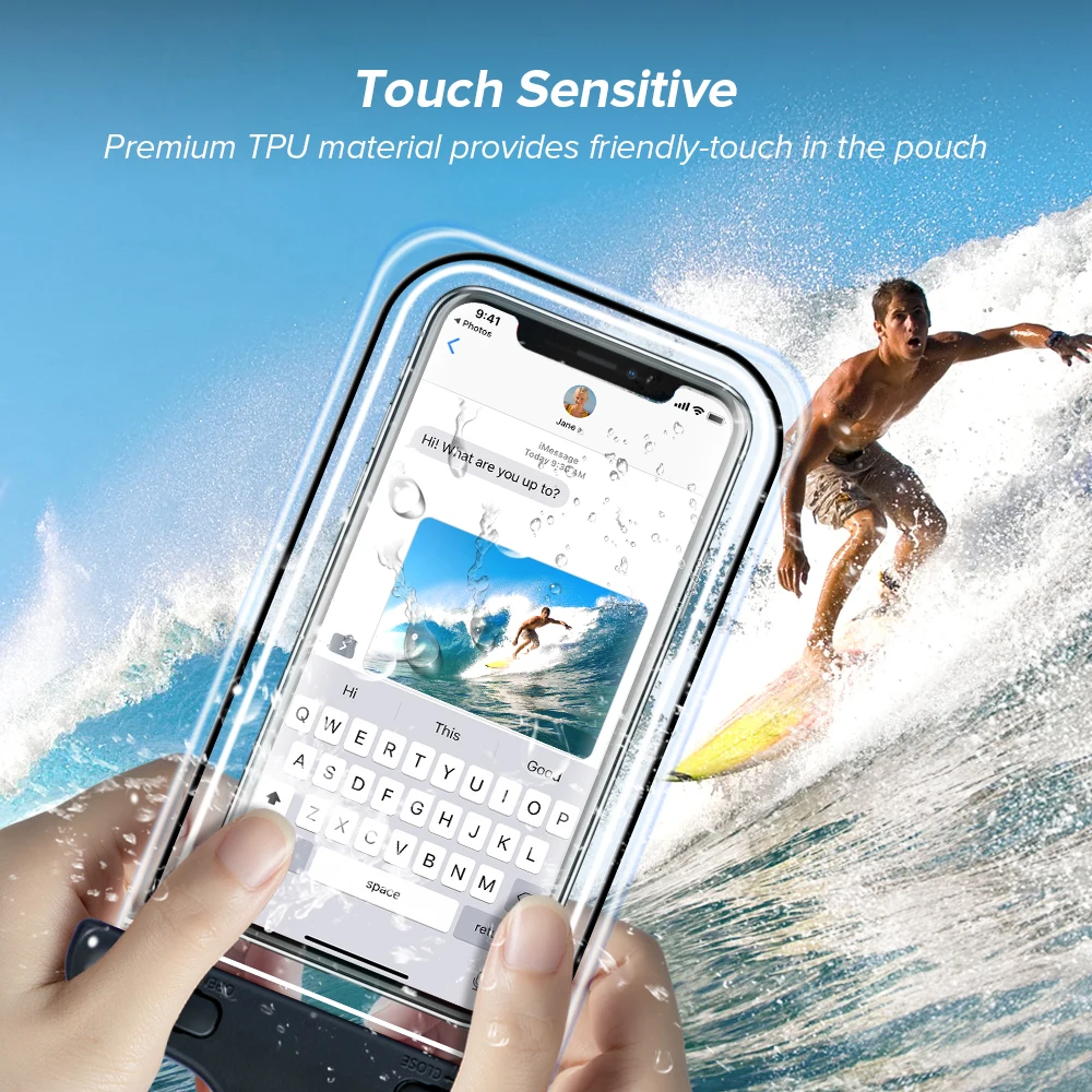 

Waterproof Mobile Phone Case Transparent Dustproof Case for iphone 8 Plus X XS Max Sumsang S9 Dedicated Swimming Surfing