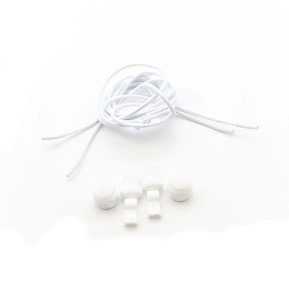 Pure white Новые яркие эластичный без галстука блокировки шнурки кроссовки спортивные Sneaks шнурки быстрая ленивые шнурки - Цвет: Pure white