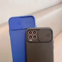 Custodia protettiva per telefono con obiettivo per fotocamera scorrevole per Oppo Realme 8 Pro 4g Realme8 8pro Realme7 7 Pro Cover posteriore morbida in Silicone liquido