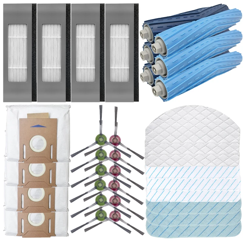 Aspirador Acessórios Bolsa de pó Escova Lateral Principal Mop Pano Peças do Filtro para Ecovacs Deebot t9 Aivi t9 Pro t9 Max t9 Poder