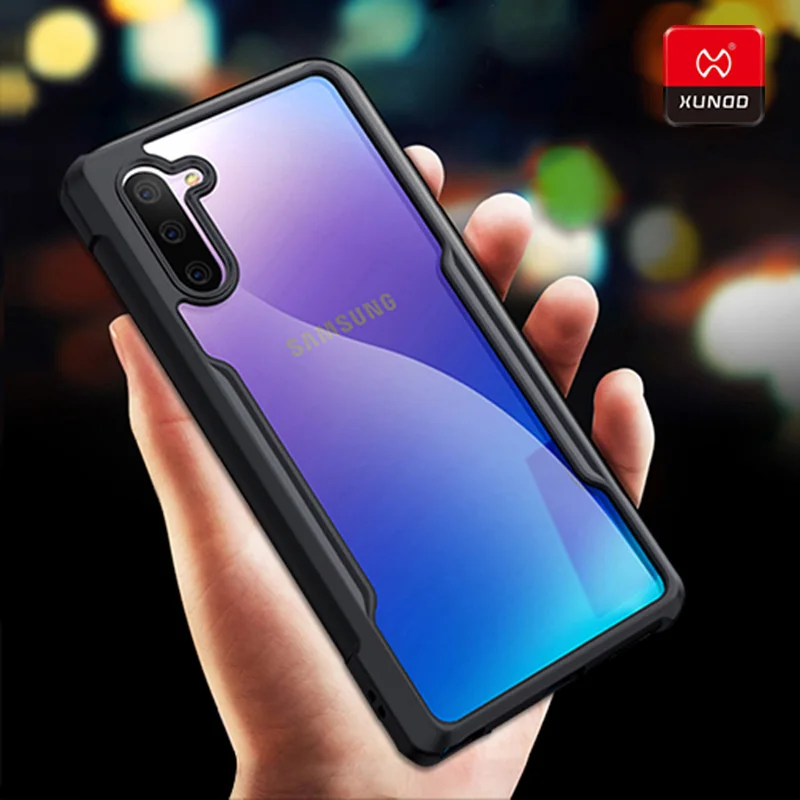 XUNDD Роскошный прозрачный чехол Новинка для Samsung Galaxy Note 8 9 10 S10 S9 Plus силиконовый 360