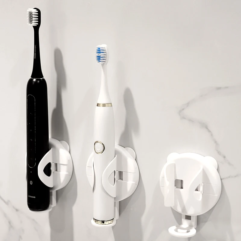 New Design Wall-mounted Electric Toothbrush Holder No-punching Auto-adjust Electric Toothbrush Holder Bearing Up to 3kg