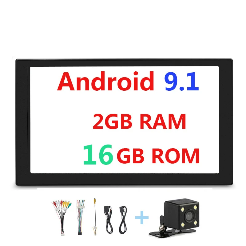 2 16 Cam Универсальный Android 9,1 2Din автомобильный мультимедийный Авторадио gps авто радио 2G ram 2 DIN аудио стерео FM USB SD AUX TF Bluetooth MP5 47 - Цвет: 2 16 Cam