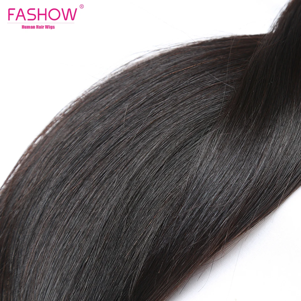 Fashow "-40" бразильские волосы 1/3/4 пряди прямые волосы двойной уток человеческие волосы пряди натуральных волос Плетение Волосы remy волос для наращивания