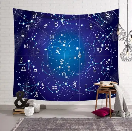constellation Скандинавском стиле 95/150/200 см Подвесной Настенный гобелен хиппи ретро домашний декор Йога пляжные коврики пляжные полотенца для младенцев, маленьких детей, полотенце подвесная ткань - Цвет: constellation