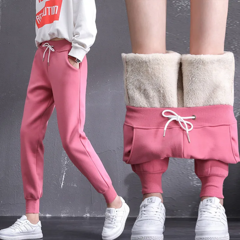 

Women's Trousers Joggers Workout Pants Thick Warm Lamb Cashmere Harem Pants Sweatpants Pants Clothes Sweatpants For Women