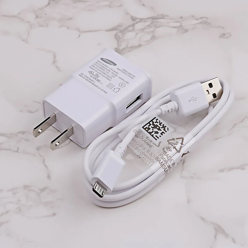 5V2A Charger for Samsung Charger US Plug Adapter Micro USB Cable for Galaxy S6 S7 edge J1 J3 J5 J7 A3 A5 A7 A8 2016 Note 5 4 usb car charge Chargers