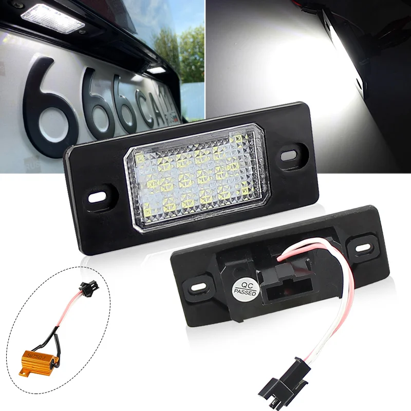 Targa Led Canbus Per Auto Per Vw Touareg Bora Golf 4 Golf 5 Passat B5.5 Tiguancayenne Numero Luce Targa Lampada Bianca
