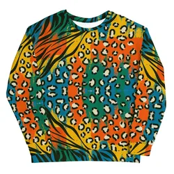 2021 primavera e outono moda masculina e feminina estampa leopardo moletom com capuz impressão 3d moletom das senhoras