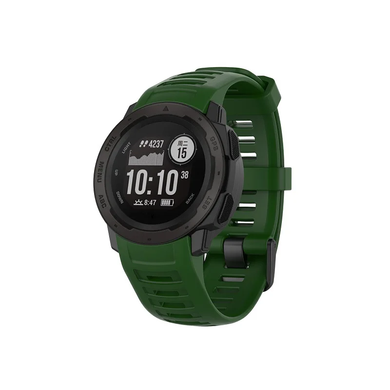 Premium Silicone Watch Band with TPU Soft Cover and Screen Protector