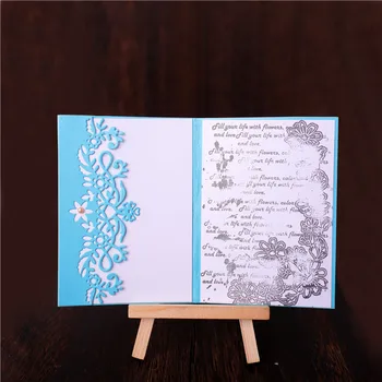 

DiyArts Lace frame dies Flower Border Metal Cutting Dies Scrapbooking Paper Craft Dies Gift Box Die Cut Punch Knife Cutter New