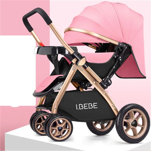 Baby Stroller 2 in 1 Stroller Lying or Dampening Folding Light Weight Two-side Child Four Seasons Russia Europe US free shipping