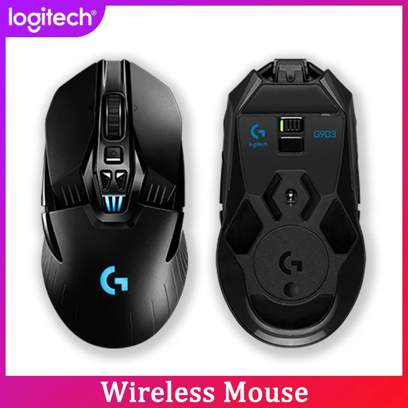 Новая Оригинальная Беспроводная игровая мышь Logitech G903 HERO LIGHTSPEED RGB 16000DPI