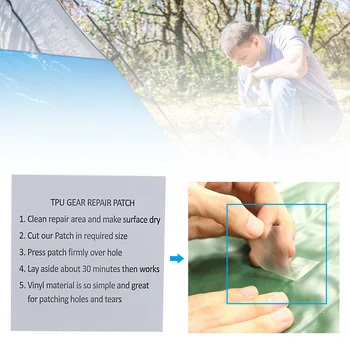 

10pcs Easy Apply Leaking Hole Inflatable Boats Tool Repair Patch Professional Waterproof Puncture Lightweight Kayak Tent Durable