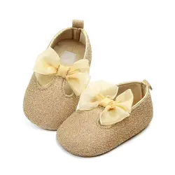 Обувь для малышей; нескользящая обувь с мягкой подошвой для малышей; блестящие туфли принцессы; сезон весна-осень; Разноцветные туфли