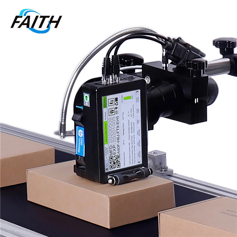 Faith 600 dpi Handheld Inkjet Printer 25.4mm Expiration Date Logo TIJ Encoder Barcode QR Code Thermal Foam Inkjet Coder Printer mini bluetooth printer