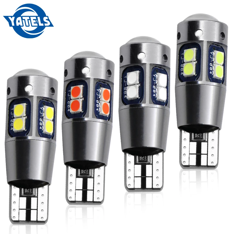 

2PCS High Quality T10 W5W Super Bright 3030 LED Car Interior Reading Dome Light Marker Lamp 168 194 LED Auto Wedge Parking Bulbs