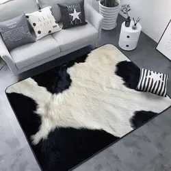 Креативный 3D коврик с леопардовым принтом, зеброй, коровой, тигром, животным мехом, коврик для гостиной, ковер, tapetes para sala de estar