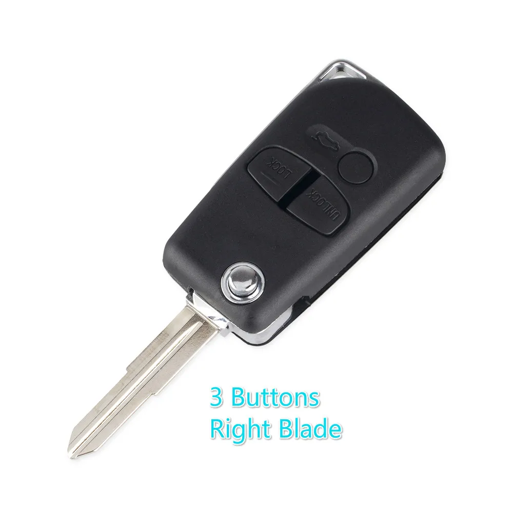 3B Right Blade KEYYOU 2/3 BT левое/правое лезвие модифицированный дистанционный Автомобильный ключ чехол Брелок для Mitsubishi Lancer Evolution Grandis Outlander - Количество кнопок: 3B Right Blade
