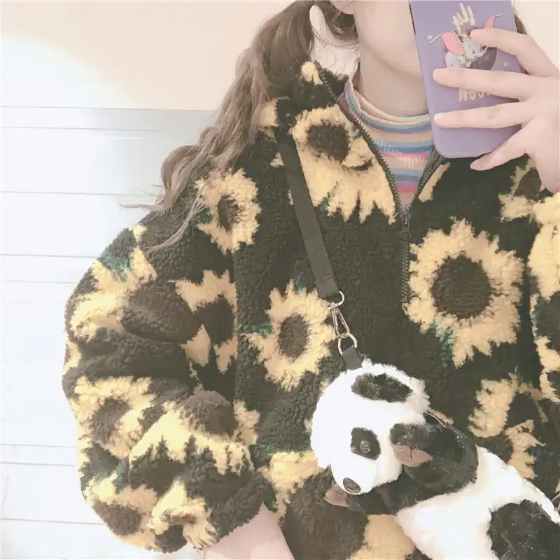 Mori Girl милый пуловер с рисунком подсолнуха Топы маленькие свежие консервативный